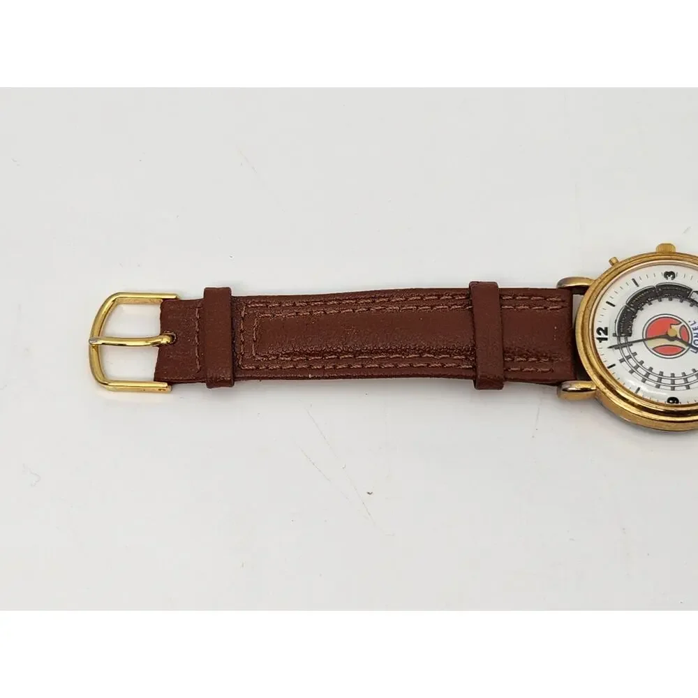 Vintage Lionel Collectible Train Watch w/Moving Train Dial Quartz w/Tin Case